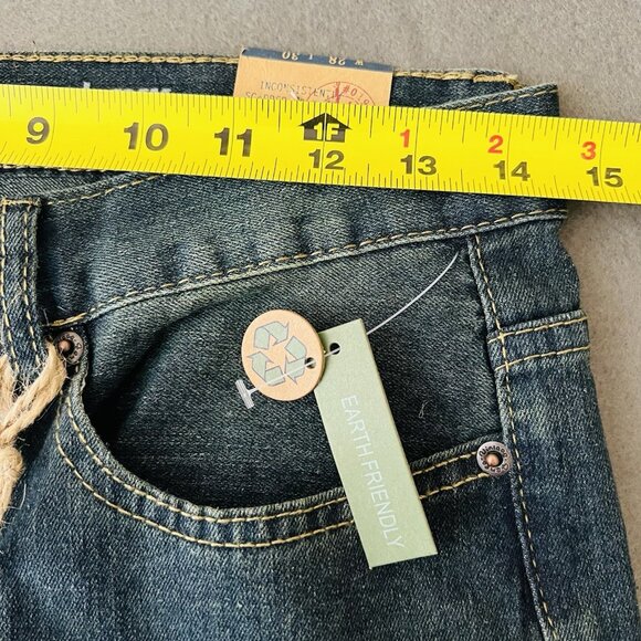 NWT Vintage Genes Men's Slim Fit Jeans Sz 28x30 Slim Leg Dark Blue Stretch Denim - Picture 9 of 14